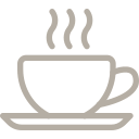 Welcome tray with kettle, coffee, tea and tisanes